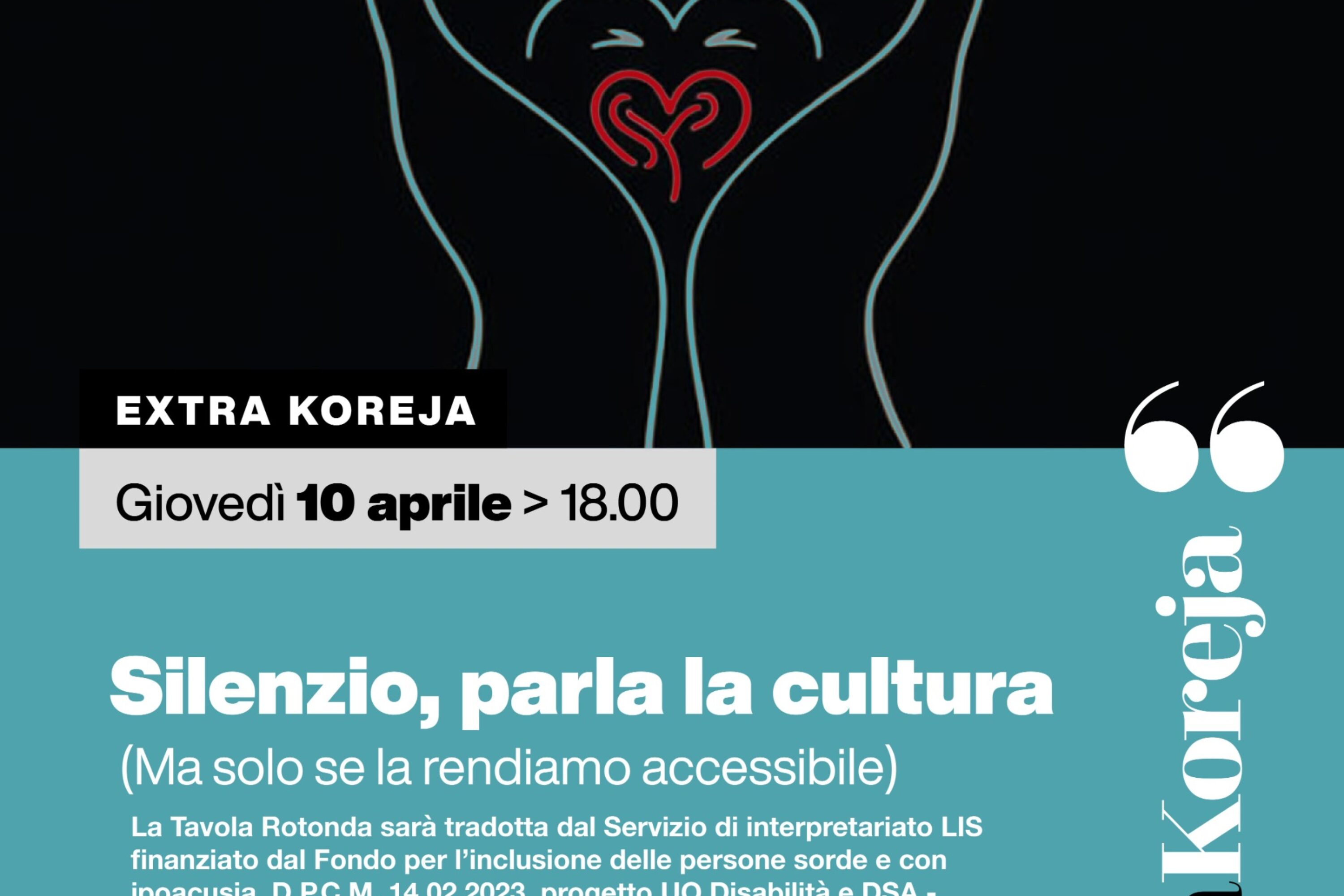 immagine di copertina Silenzio, parla la cultura! (Ma solo se la rendiamo accessibile)